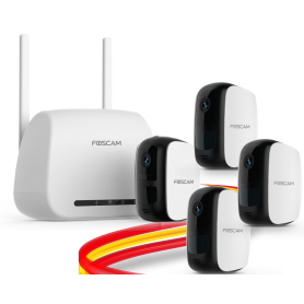 Kit base E1 Foscam con 4 Cámara B1 con baterias ( REACONDICIONADO)