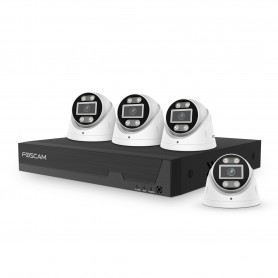 Kit FOSCAM FN9108E-T4-2T, POE, 8CH, incluye 4 cámaras T5EP 5,0Mpx,