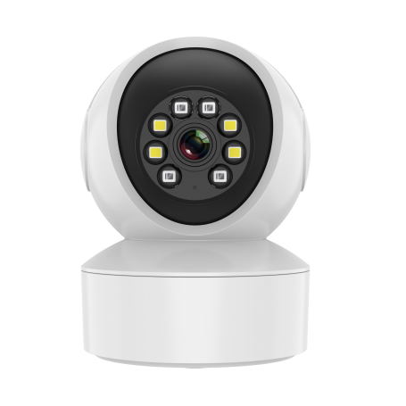 DIYTECH Cámara IP DIY-S49L  interior Wifi 1296P ,visión nocturna en color, visión 350°, detección de IA, alarma, bidireccional