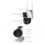 DIYTECH Cámara de vigilancia 4G DIY-G66DR de visión dual solar de bajo consumo  4G