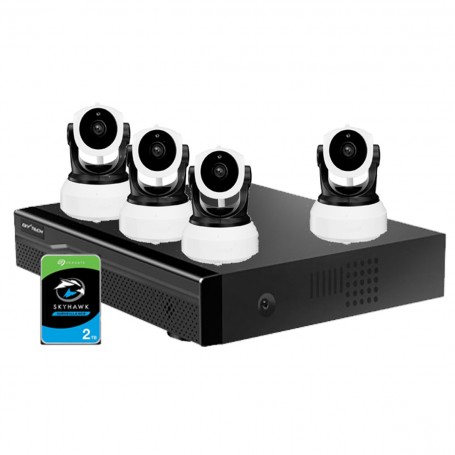 COMBO1 DIYTECH NVR IP 16ch ONVIF + 4 Cámaras DIY-24S
