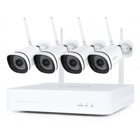 KIT FOSCAM FN8108W-B4-1T NRV WIFI 2K/3MP , 8CH, DETECCION HUMANA, PLUG & PLAY