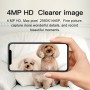 DIYTECH Cámara IP DIY-S49Q , 4MP  interior Wifi ,visión nocturna en color, visión 350°, detección de IA, alarma, bidireccional