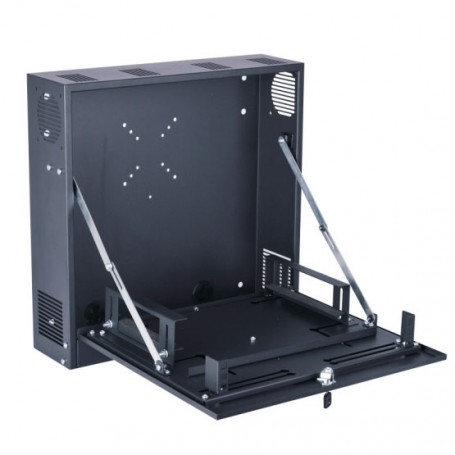 Caja / armario de seguridad de 18" x 18 x 5" con soporte de montaje NVR