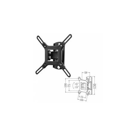 Soporte inclinable de pared Phoenix para TV - monitor hasta 42" inclinacion 15º vesa 200x200 hasta 20kg negro