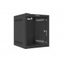 Armario Lanberg mural rack 10" 6U - 280x310 flat pack negro puerta cristal