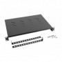 Bandeja fija Lanberg 1U 483x300 mm hasta 25kg Rack de 19" negro