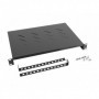 Bandeja fija Lanberg 1U 483x300 mm hasta 25kg Rack de 19" negro