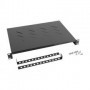 Bandeja fija Lanberg 1U 483x300 mm hasta 25kg Rack de 19" negro