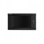 Armario Rack Lanberg 6U 600x450x368 auto ensamblado 19 pulgadas hasta 60 kg negro