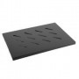 Bandeja fija Lanberg 1U 496x280 mm hasta 120 kg rack de 19" negro