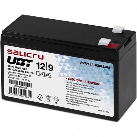 Bateria AGM Salicru compatible para SAIS 12V/9AH