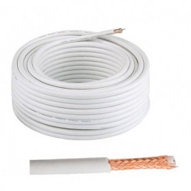 Bobina de cable coaxial micro RG-59  de 100m para CCTV
