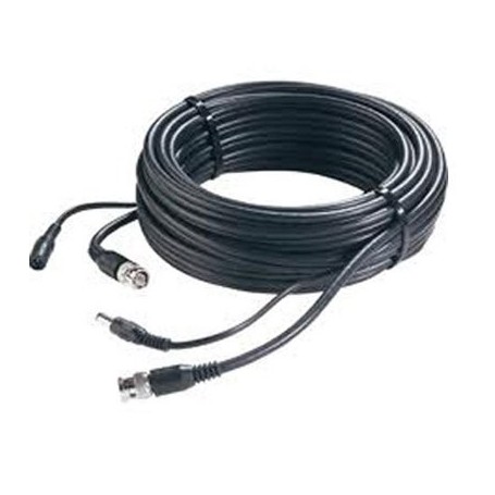 Cable coaxial para cámaras de seguridad vídeo y alimentación, 10 m