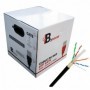 Bobina en caja grande Cable Cat6 de 305 m para exteriores, CCA, 23 AWG, 5,5 mm
