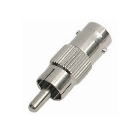 Conector BNC hembra a RCA macho