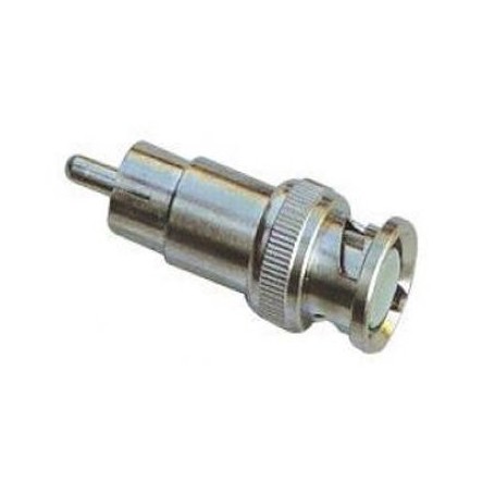 Conector BNC macho a RCA macho