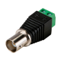 Conector de vídeo BNC hembra con salida +/- de 2 terminales