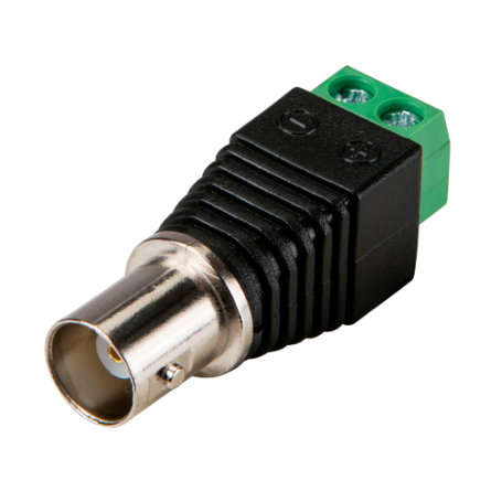Conector de vídeo BNC hembra con salida +/- de 2 terminales