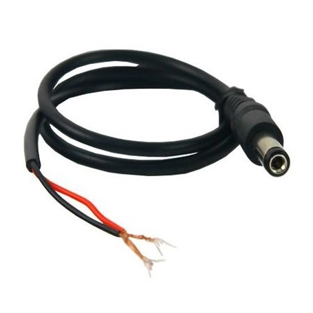 Conector estándar macho de alimentación con cable Rojo Negro paralelo de 10 centímetros