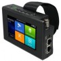 Tester CCTV de 4" de muñeca para cámaras IP, HDTVI, HDCVI, AHD, CVBS. POE, WiFi