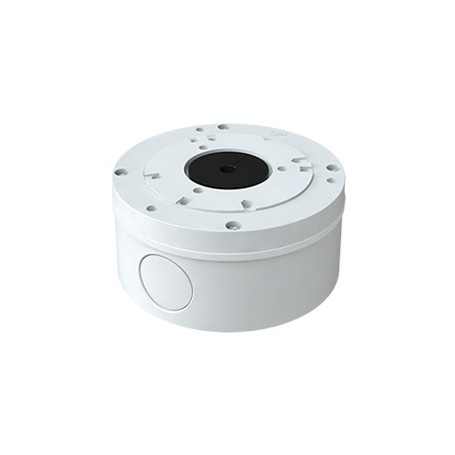 Caja de conexión para cámaras Aluminio. Blanco. IP65. Techo y pared 112x55mm TVT