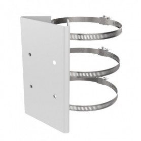 Soporte de montaje en poste horizontal para Cámaras Domo PTZ y PanoVu Hikvision