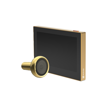Visor de puerta con mirilla Dorada sin cables WiFi