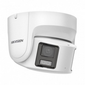 Cámara IP Turret fija panorámica 8 MP-4mm WDR130 MIC Altavoz E/S Audio Alarma ColorVu Hikvision