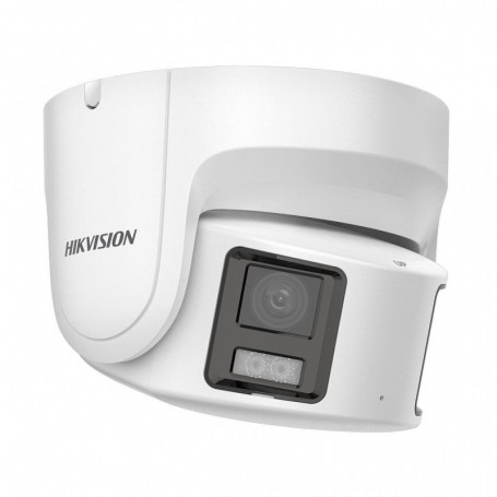 Cámara IP Turret fija panorámica 8 MP-4mm WDR130 MIC Altavoz E/S Audio Alarma ColorVu Hikvision