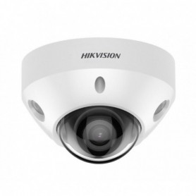 Cámara Minidomo IP 8MP 2.8mm Acusense WDR120 IP67 IK10 IR30 MIC Hikvision