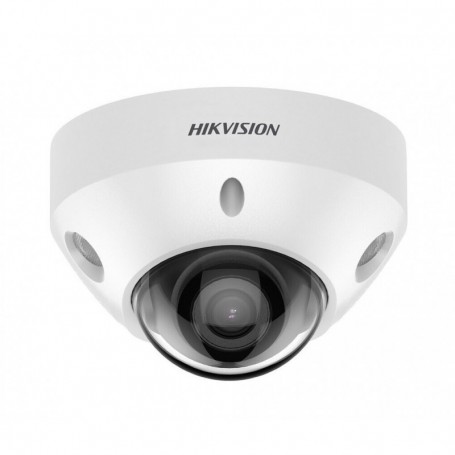 Cámara Minidomo IP 8MP 2.8mm Acusense WDR120 IP67 IK10 IR30 MIC Hikvision