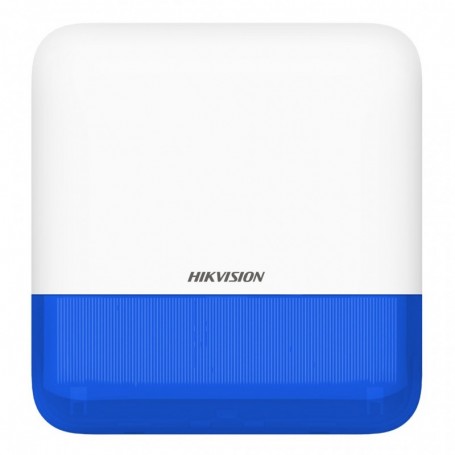 Sirena inalámbrica de exterior compatible 868 Mhz Hikvision AXPRO Indicador Azul