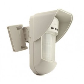 Detector PIR Exterior RISCO WatchOut doble tecnología MW & PIR cableado a BUS Soporte Rótula y lentes reemplazo