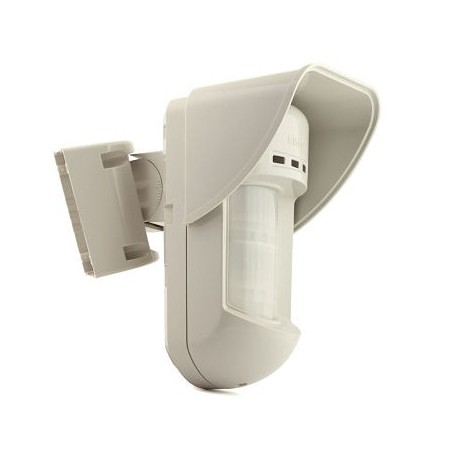 Detector PIR Exterior RISCO WatchOut doble tecnología MW & PIR cableado a BUS Soporte Rótula y lentes reemplazo