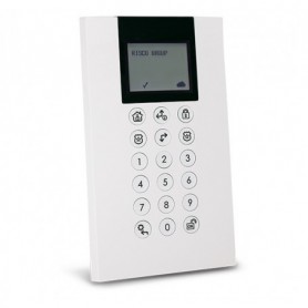 Teclado Panda inalámbrico bidireccional de Grado 2 para LightSYS+/Air con lector de proximidad 13,56MHz para sistemas 868MHz