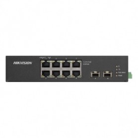 Switch Hi-PoE no administrado Gigabit 8 puertos Rango temperatura extendida Hikvision