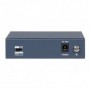 Switch no administrado 10/100Mbps 4 Puertos PoE + 1 Puerto Uplink RJ45 300m 6KV Hikvision