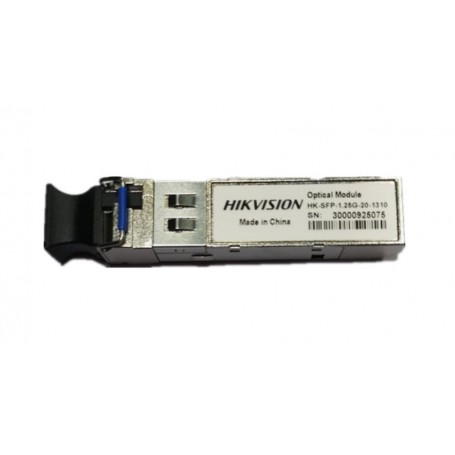 Módulo SFP 1.25G 3.3V MSA 20Km Conector LC bidireccional.  Monomodo Longitud onda Tx1310nm/Rx1550nm Hikvision