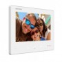 Monitor 2 hilos HD de interior para videoportero 7" 4 botones. Color Blanco Montaje Superficie