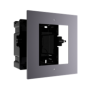 Panel frontal y caja de registro encastrada para 1 módulo de videoportero hikvision