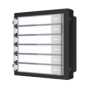 Módulo de 6 botones con etiquetas para videoportero modular IP superficie/empotrado Hikvision
