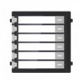Módulo de videoportero modular 6 Botones/Etiquetas Acero inoxidable Hikvision