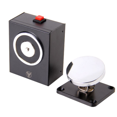 Retenedor electromagnético para puerta sencilla hasta 50 Kg