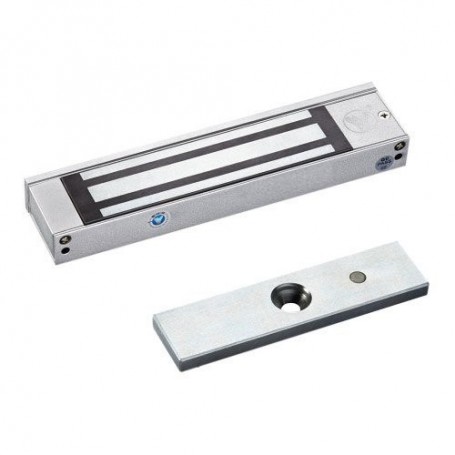 Cerradura tipo ventosa electromagnética para puerta sencilla. Resistencia lineal 180Kg