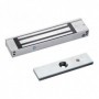 Cerradura tipo ventosa electromagnética para puerta sencilla. Resistencia lineal 180Kg