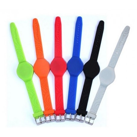 Pulsera de silicona ajustable MIFARE 13,56 Mhz. Color surtido
