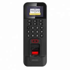 Terminal Control acceso/presencia con pantalla y teclado. Lector Huellas Proximidad Tarjeta Mifare Hikvision