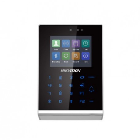 Terminal control acceso LCD-TFT 2,8" tarjetas Mifare Teclado Hikvision