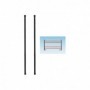 Barrera infrarroja cableada de 2 pares de haces altura 50cm